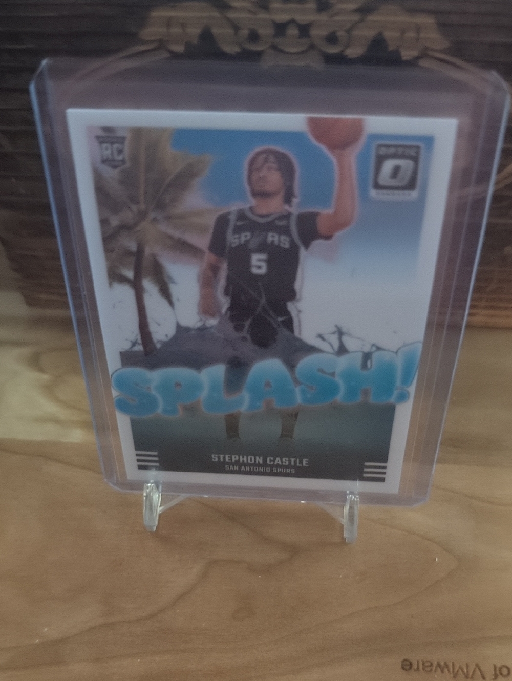 2024-25 Donruss Optic Stephon Castle Splash! Rookie Card Spurs